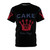 Stylish t-shirt featuring a fashion-forward nugget design, inspired by the popular band Cake.