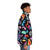 Colorful Stranger Things Eleven's Vintage Puffer Jacket Romper Pattern - men side right