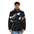 Loic Nottet "Elastic Heart" Puffer Jacket featuring digital art design - men front