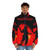 Man wearing a puffer jacket inspired by the Mad Max movie franchise - men front