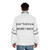Trance music lover wearing a puffer jacket with the text "He Said Trance Or Me" - men back