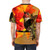 Autumn hummingbird t-shirt featuring a vibrant floral and bird design - men back