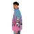 Oc anime Japanese character wearing a puffer jacket - men side left