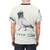 A trendy t-shirt featuring a cute, sassy pigeon or "birb" graphic design - men back