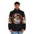 Hazbin Hotel Inspired Puffer Jacket with Lucifer, Alastor, and Angel Dust Graphics - men front
