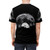 Graphic t-shirt featuring a vintage-inspired moon and stars design with a retro music theme - men back