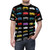 Stylized sports car graphic design on a t-shirt - men front