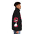 Hazbin Hotel Niffty Puffer Jacket with Niffty Character Design - men side right