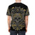 Ars Longa Vita Brevis artist t-shirt featuring a coat of arms and Greek art elements - men back
