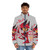 Hazbin Hotel Alastor Radio Demon Anime Inspired Puffer Jacket - men front