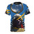 Sun Ra inspired t-shirt featuring a cosmic, psychedelic design