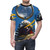 Sun Ra inspired t-shirt featuring a cosmic, psychedelic design - men front