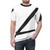 Graphic design of a fake seatbelt printed on a t-shirt - men front