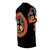 Graphic tee featuring a mash-up design of classic horror movie monsters and 1980s glam rock bands. - men right