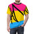 Vibrant AOP t-shirt featuring the pan pride flag colors and a distinctive signature design - men front