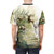 Artistic watercolor illustration of summer seed pods on a t-shirt - men back