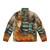 Stevie Ray Vaughan inspired electric guitar puffer jacket - Back