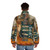 Stevie Ray Vaughan inspired electric guitar puffer jacket - men back