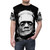 Vintage-inspired monster t-shirt with classic horror movie imagery - men front
