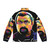 Steven Seagal in a vibrant pop art-inspired puffer jacket - Back