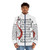 Princess Bride inspired puffer jacket with sports design - men front