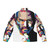 Steve Jobs Portrait Puffer Jacket - Tribute to Apple Co-Founder - Back