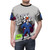 A t-shirt with a heroic superhero-inspired design featuring the Team Coco logo - men front