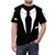 Fashionable t-shirt with suit-inspired design for a smart, elegant appearance - men front