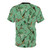 Monkey World Green Floral Pattern T-Shirt - Back