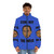 Stephen A Smith "Stay Off The Weed" puffer jacket with basketball and sports motifs - men front