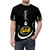 Mongol Empire Inspired T-Shirt with Genghis Khan and Mongolia Flag Design - men front