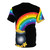 Graphic tee featuring a pot of gold at the end of a rainbow, representing the Irish legend of luck and prosperity. - Back