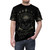 Mystical black cat design t-shirt for fans of the occult, witchcraft, and gothic style - men front