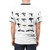 Pixel art design of Star Trek phasers and other iconic weapons on a t-shirt - men back