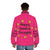 Happy Shadow Thoughts Motivational Puffer Jacket with inspiring quote - men back
