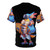 Pixel art design of a blue bird on a t-shirt for pixel art and gaming enthusiasts - Back