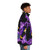 Static Shock inspired puffer jacket with electric comic design - men side right