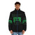 Dark academia puffer jacket for horror podcast fans - men front