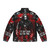 The Crow "It Can't Rain All the Time" Movie Themed Puffer Jacket - Back