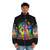 Starzinger puffer jacket featuring classic 80s anime design - men front