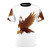 Ezio Auditore inspired flying eagle design on a t-shirt, Assassin's Creed themed pop culture apparel