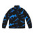 Hammerhead shark puffer jacket featuring a stylish ocean-inspired design