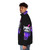 Starry panda bubble tea sapphire witch puffer jacket - men side left