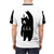 Black bear metal graphic t-shirt with dark, edgy design - men back