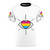 Pansexual pride-themed t-shirt with a retro Pan Am-inspired graphic design