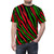 Unisex t-shirt featuring a 90s tribal pattern design inspired by hip hop culture - men front