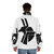 Anubis puffer jacket with Egyptian mythology design - men back