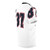 Custom designed sports number 87 t-shirt with navy, grey, and red colors - men right