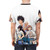 Anime-inspired t-shirt design featuring characters from the Magical Index series - men back