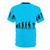 Graphic t-shirt design featuring the evolution of a person to a cyclist, representing the theory of natural selection and fitness for biking. - Back